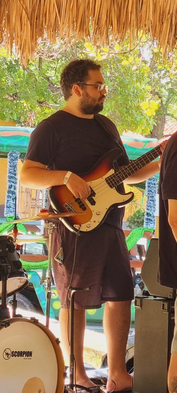 Me, playing bass.